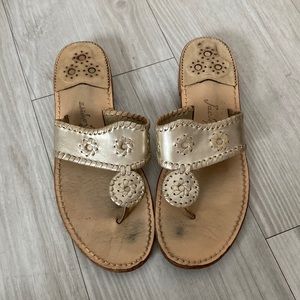 Jack Rogers Platinum “Jacks Flat Sandal”